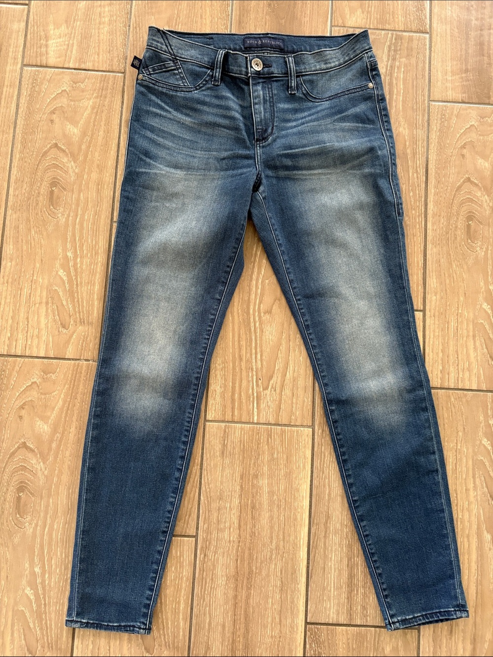 Rock & Republic Kashmiere Denim Blue Jeans Skinny Women’s Size 12